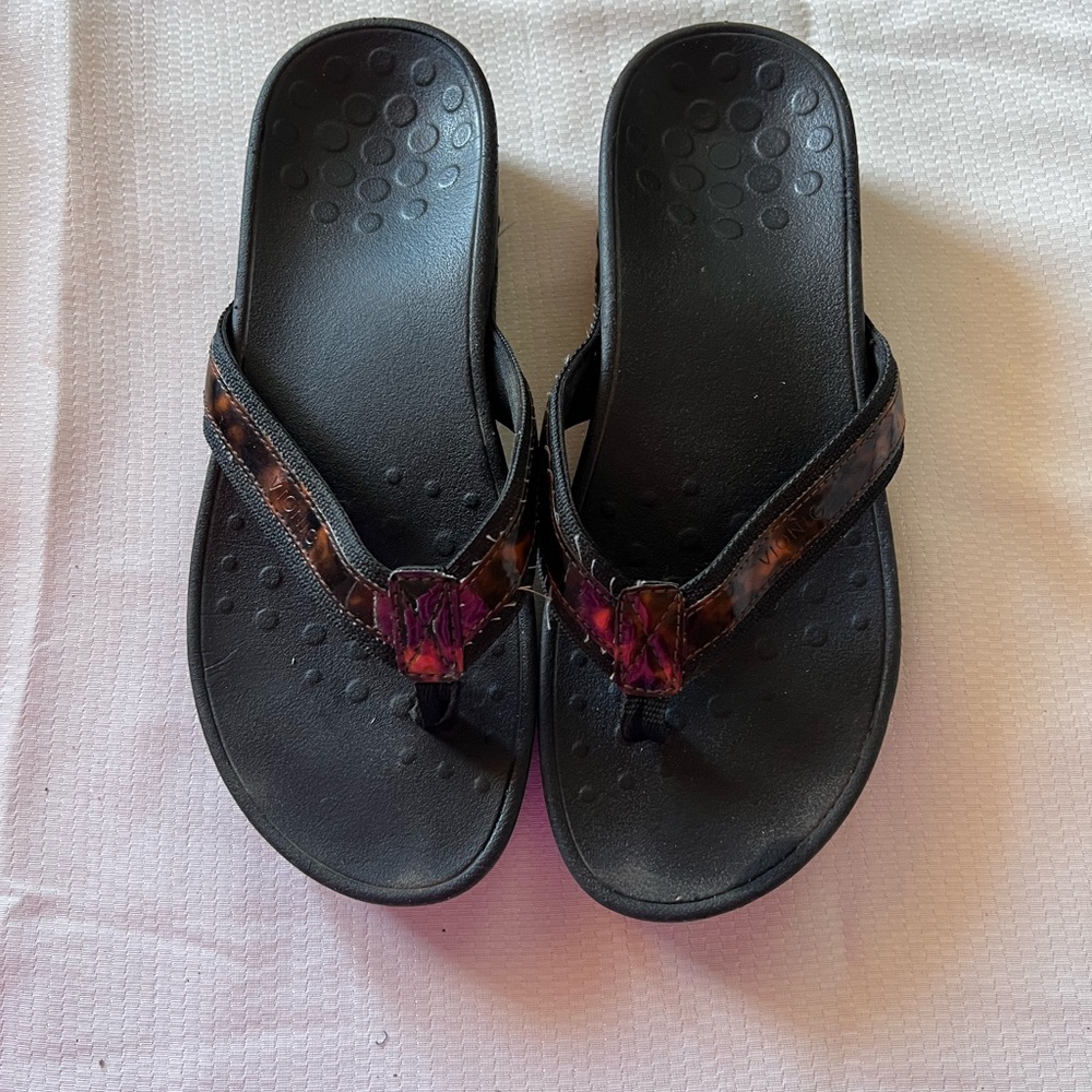 Vionic tide Black and Brown Women's Sandals - Picture 3 of 10